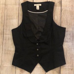 White House Black Market tailored black vest, 6